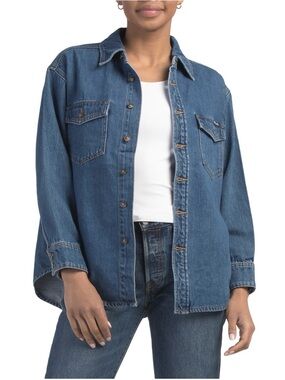 Classic Blue Denim Shirt Jacket